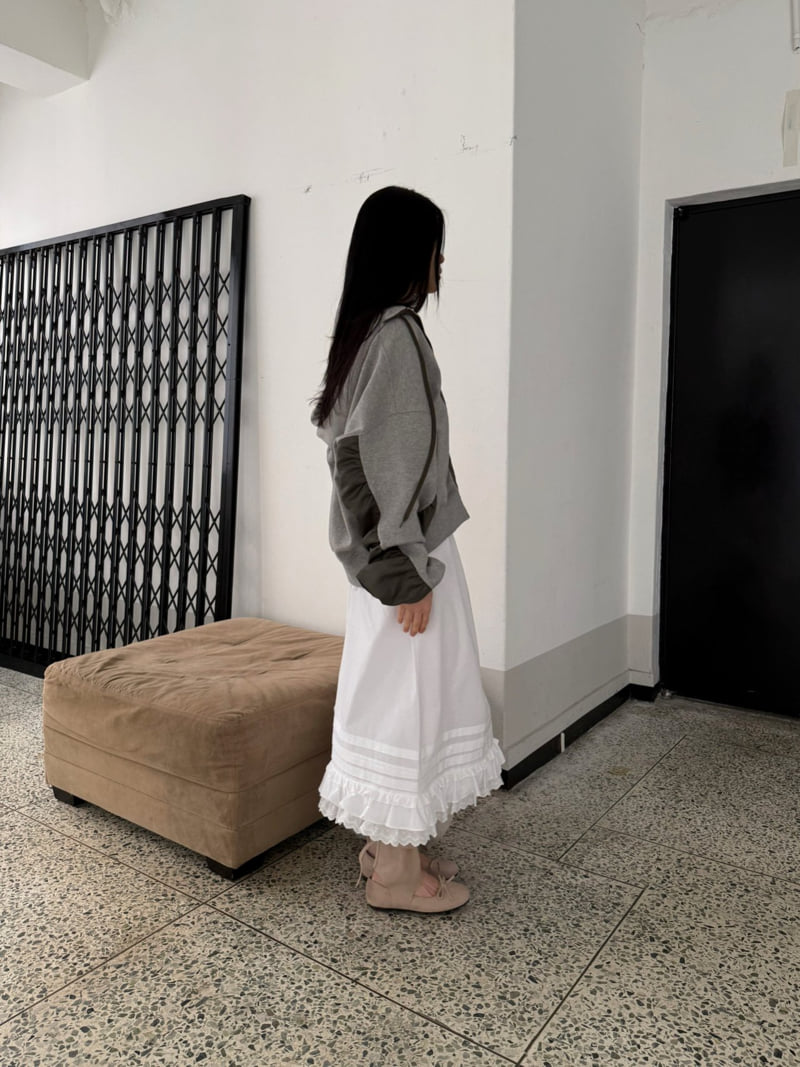 Jade Market - Korean Women Fashion - #thatsdarling - Lace Pintuck Skirt - 5