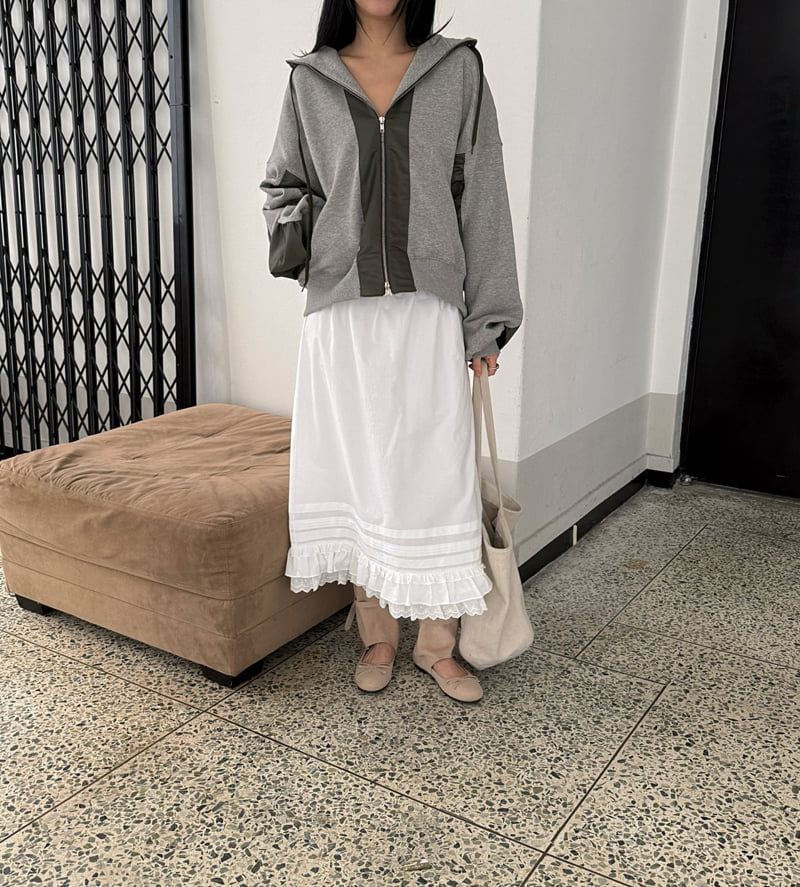 Jade Market - Korean Women Fashion - #thelittlethings - Lace Pintuck Skirt - 6