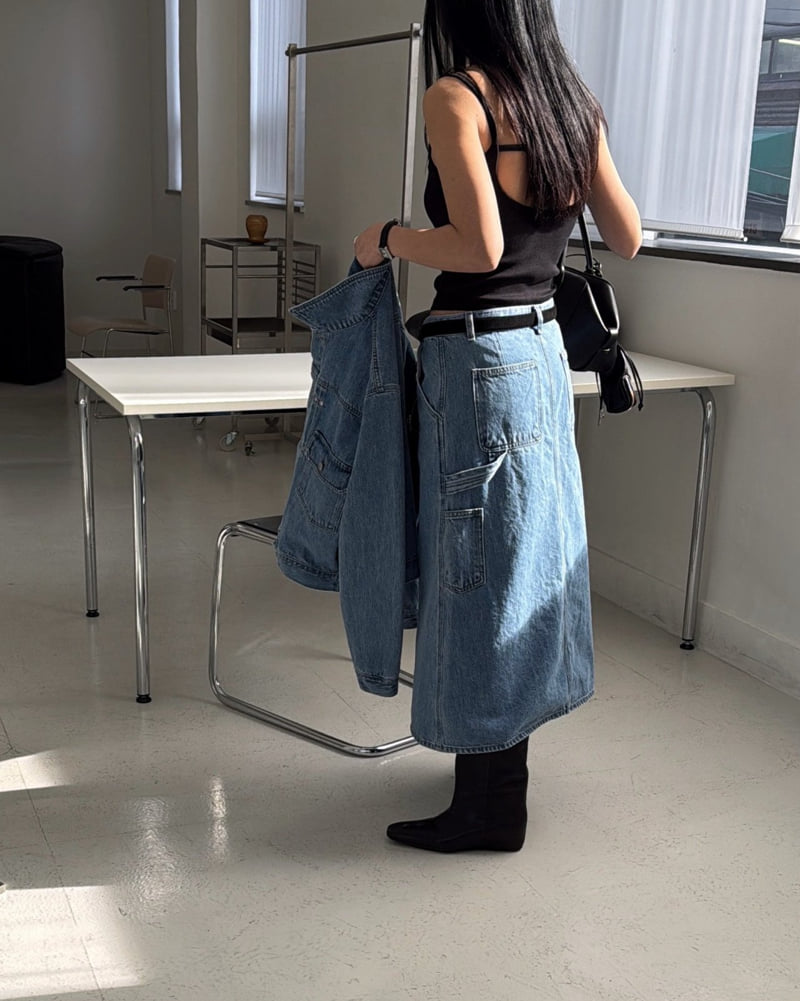 Jade Market - Korean Women Fashion - #womensfashion - Carpenter Skirt - 11