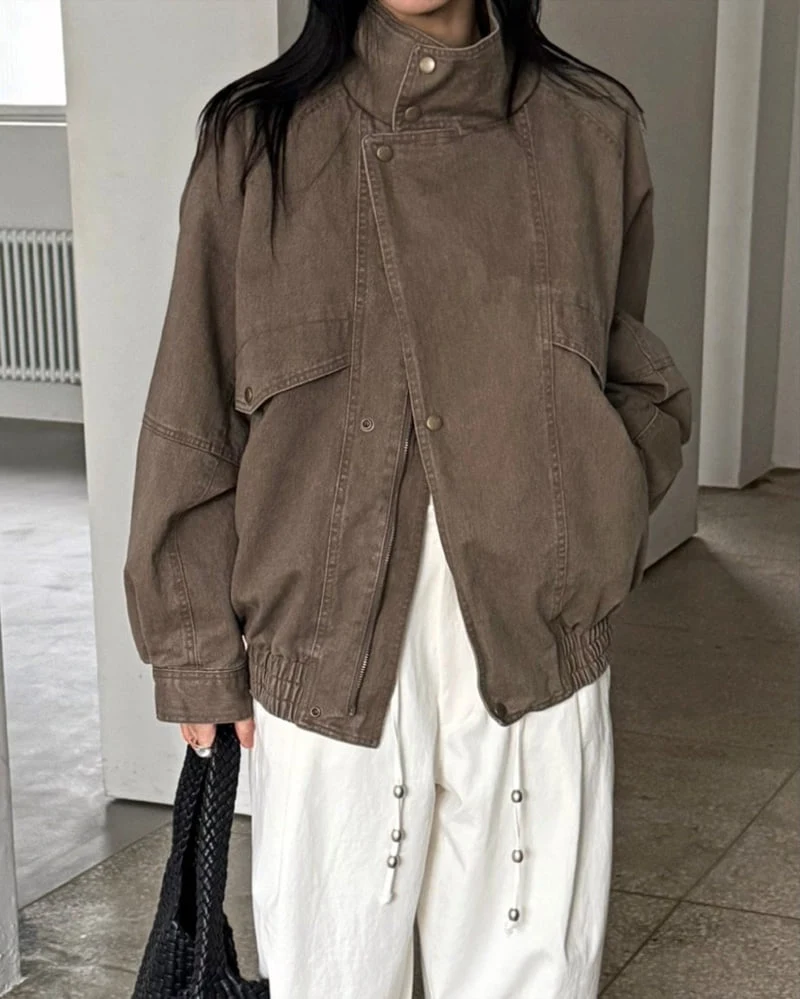 Jade Market - Korean Women Fashion - #womensfashion - Urban Cotton Jacket - 9