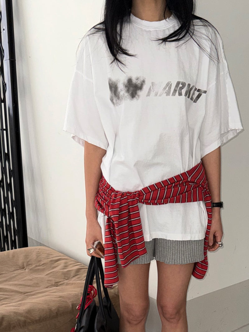 Jade Market - Korean Women Fashion - #womensfashion - Dation Vintage Tee - 9