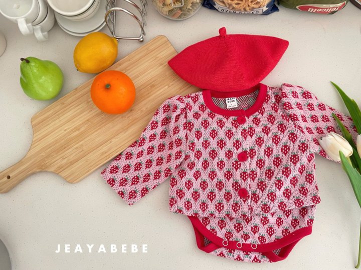 Jeaya & Mymi - Korean Baby Fashion - #babyootd - Strawberry Set - 3