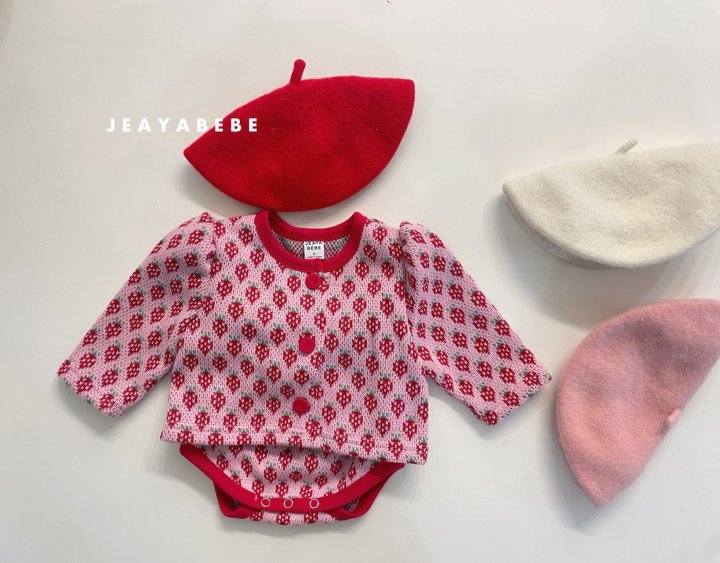 Jeaya & Mymi - Korean Baby Fashion - #onlinebabyshop - Strawberry Set - 8