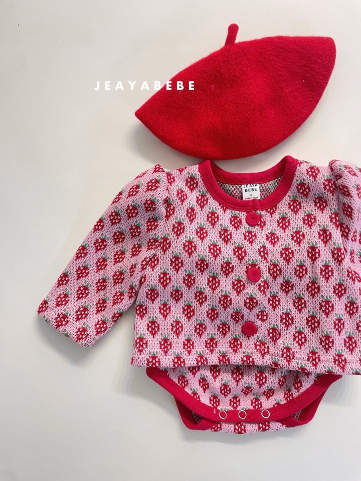 Jeaya & Mymi - Korean Baby Fashion - #smilingbaby - Strawberry Set - 9