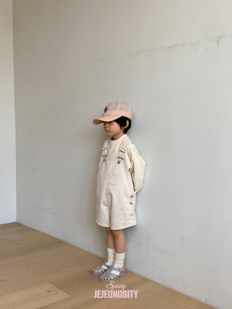 Jejeunosity - Korean Children Fashion - #Kfashion4kids - Cotton Berry Short Overalls - 2