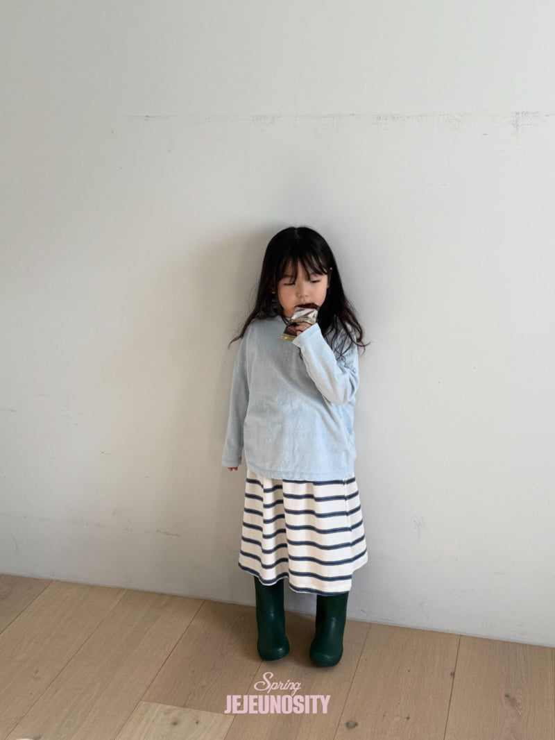 Jejeunosity - Korean Children Fashion - #Kfashion4kids - Blue Skirt - 5