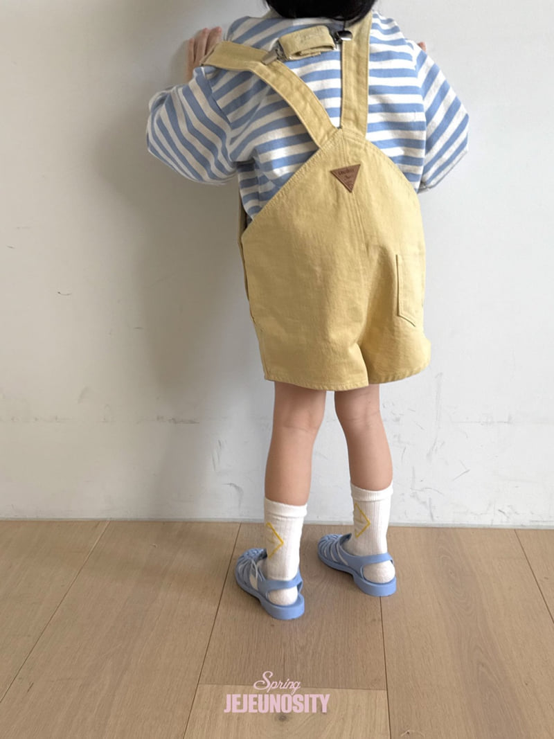 Jejeunosity - Korean Children Fashion - #childofig - Cotton Berry Short Overalls - 7