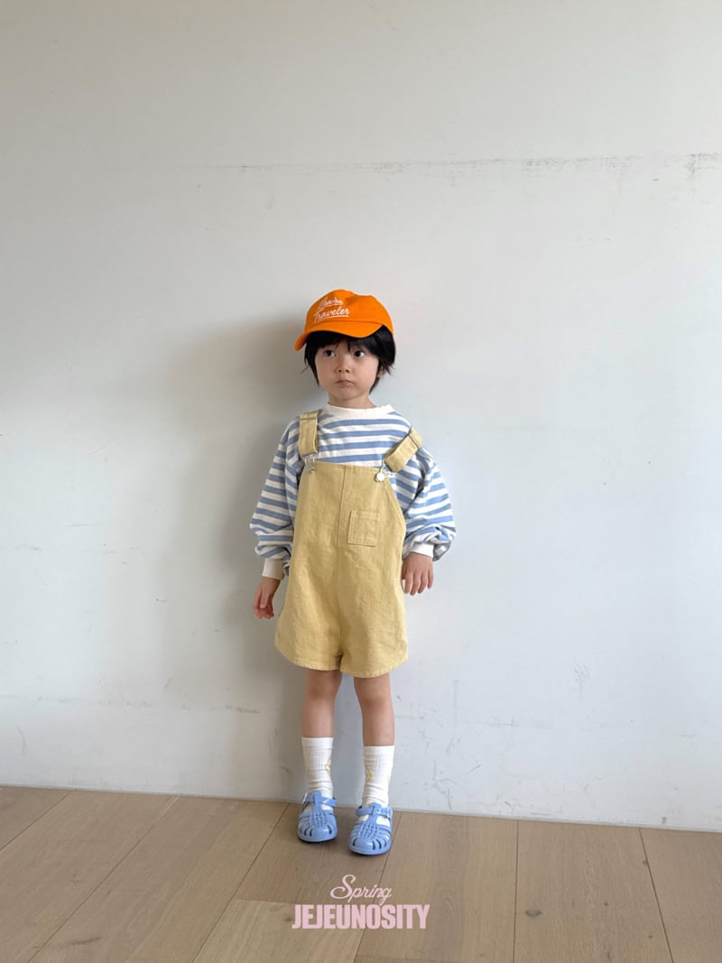 Jejeunosity - Korean Children Fashion - #childofig - Cotton Berry Short Overalls - 8