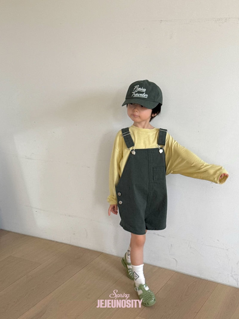 Jejeunosity - Korean Children Fashion - #discoveringself - Cotton Berry Short Overalls - 11