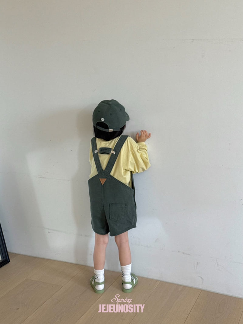 Jejeunosity - Korean Children Fashion - #fashionkids - Cotton Berry Short Overalls - 12