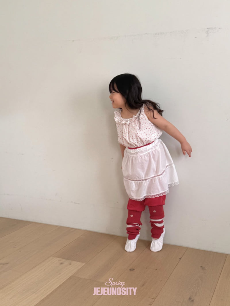 Jejeunosity - Korean Children Fashion - #kidsshorts - Frill Madonna Sleeveless - 6