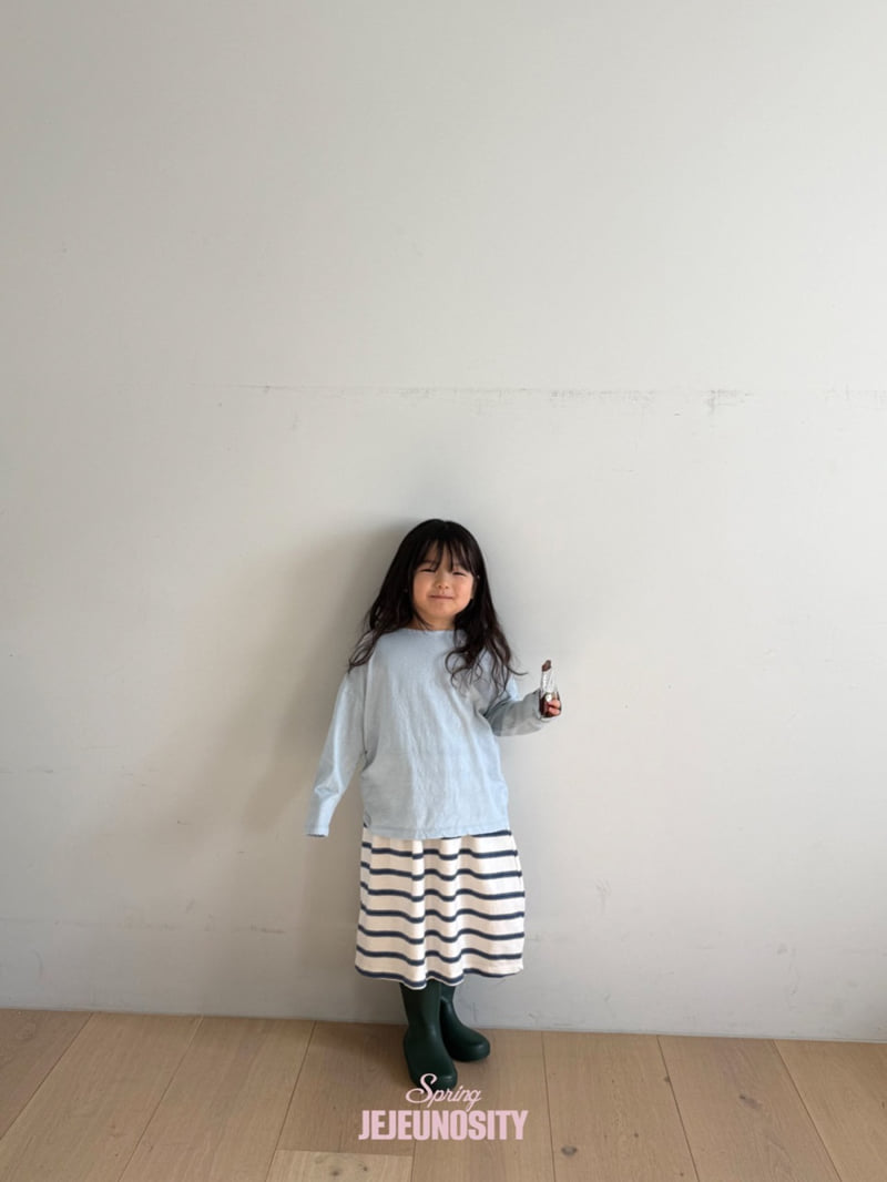 Jejeunosity - Korean Children Fashion - #kidsstore - Blue Skirt - 3