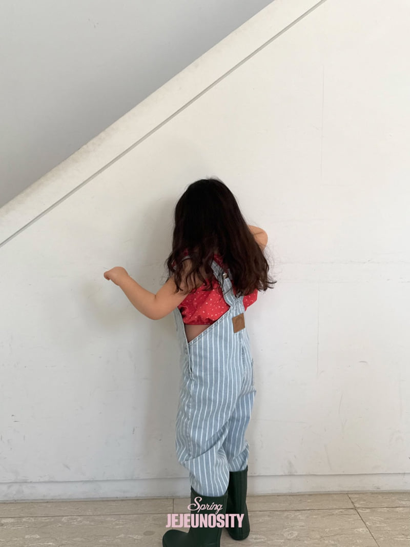Jejeunosity - Korean Children Fashion - #kidzfashiontrend - Berry Long Overalls (Kids) - 5