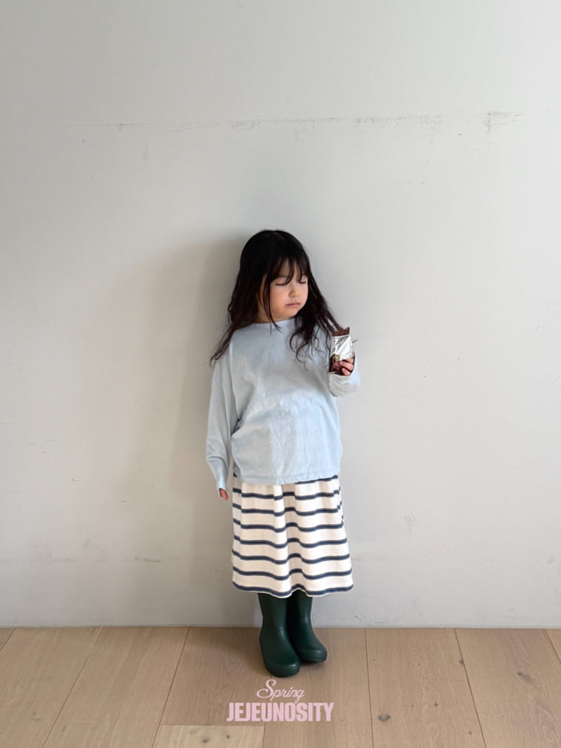 Jejeunosity - Korean Children Fashion - #kidsstore - Blue Skirt - 4