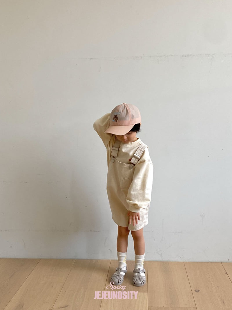 Jejeunosity - Korean Children Fashion - #littlefashionista - Cotton Berry Short Overalls - 3