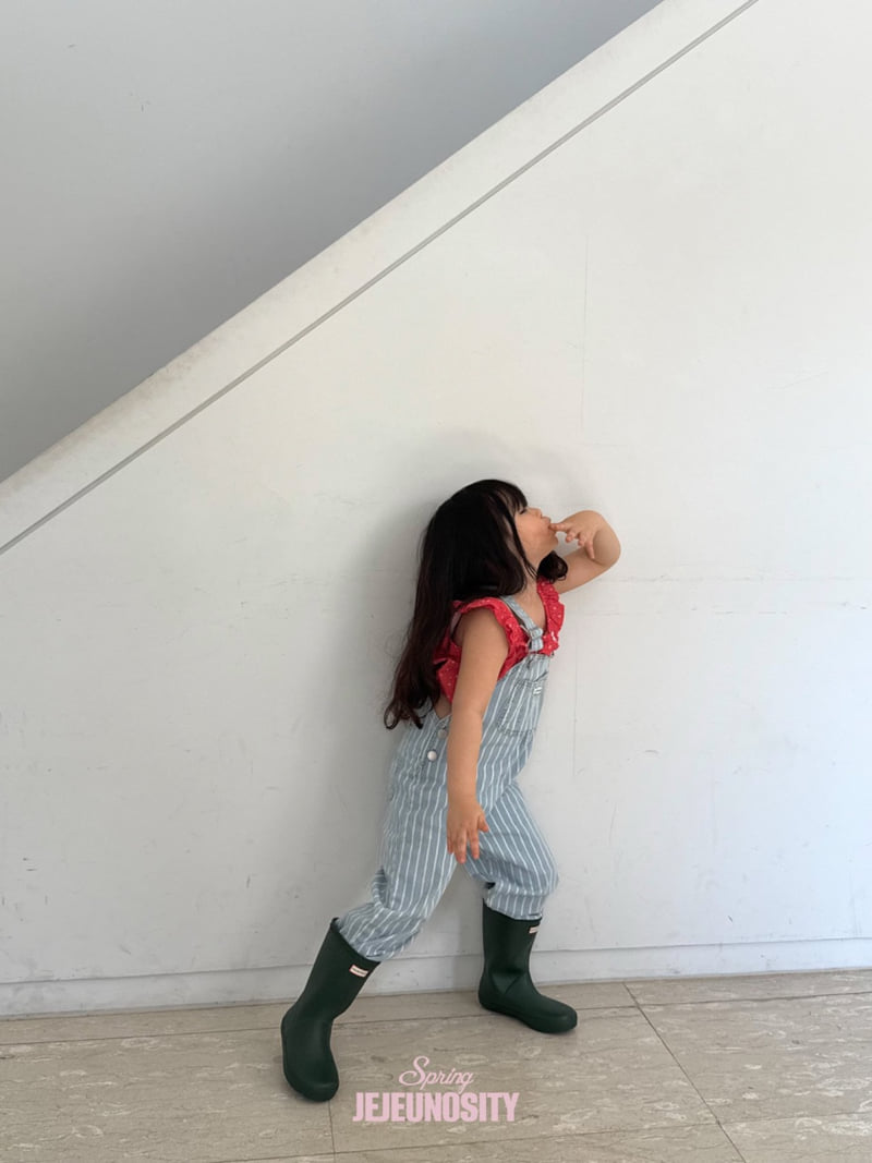 Jejeunosity - Korean Children Fashion - #magicofchildhood - Berry Long Overalls (Junior) - 7