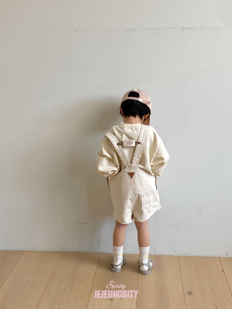 Jejeunosity - Korean Children Fashion - #littlefashionista - Cotton Berry Short Overalls - 4