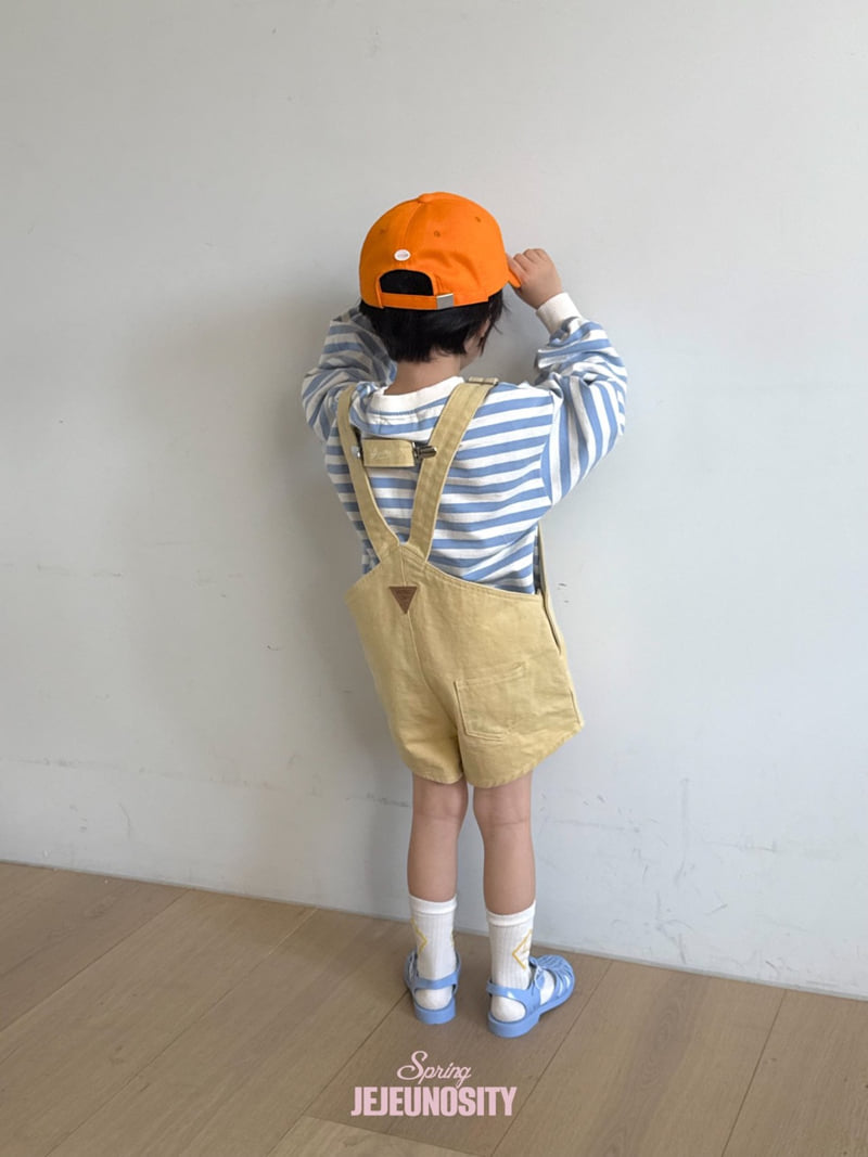 Jejeunosity - Korean Children Fashion - #minifashionista - Cotton Berry Short Overalls - 5
