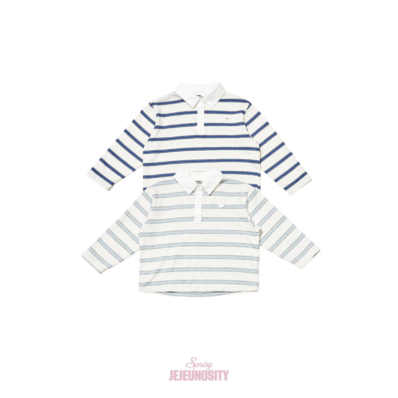Jejeunosity - Korean Children Fashion - #minifashionista - Blue Collar Tee