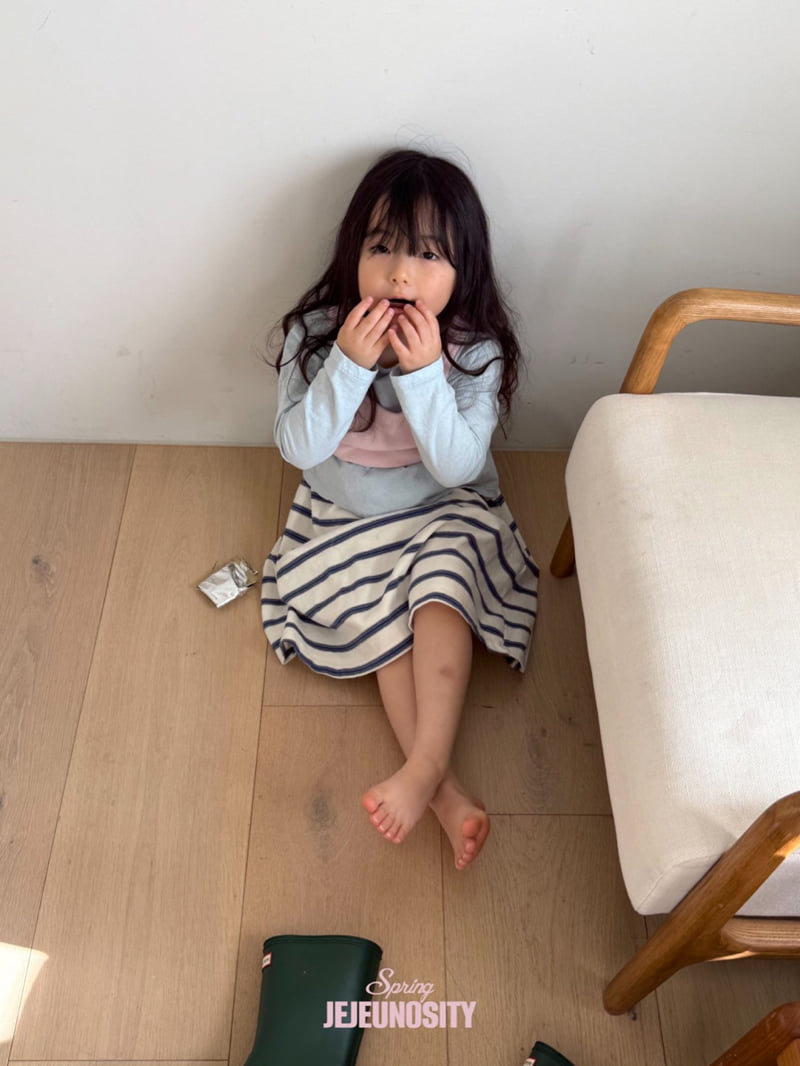 Jejeunosity - Korean Children Fashion - #toddlerclothing - Blue Skirt - 11