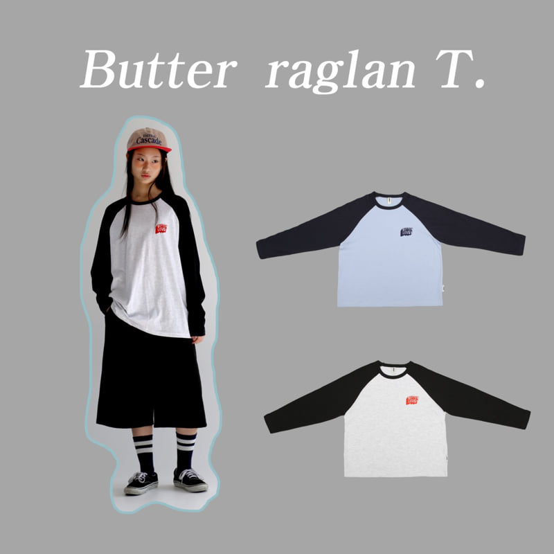 Jenny Basic - Korean Children Fashion - #Kfashion4kids - Butter Raglan Tee