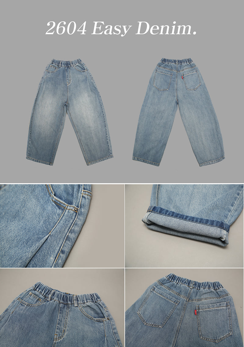 Jenny Basic - Korean Children Fashion - #fashionkids - 2604 Easy Denim Pants - 11