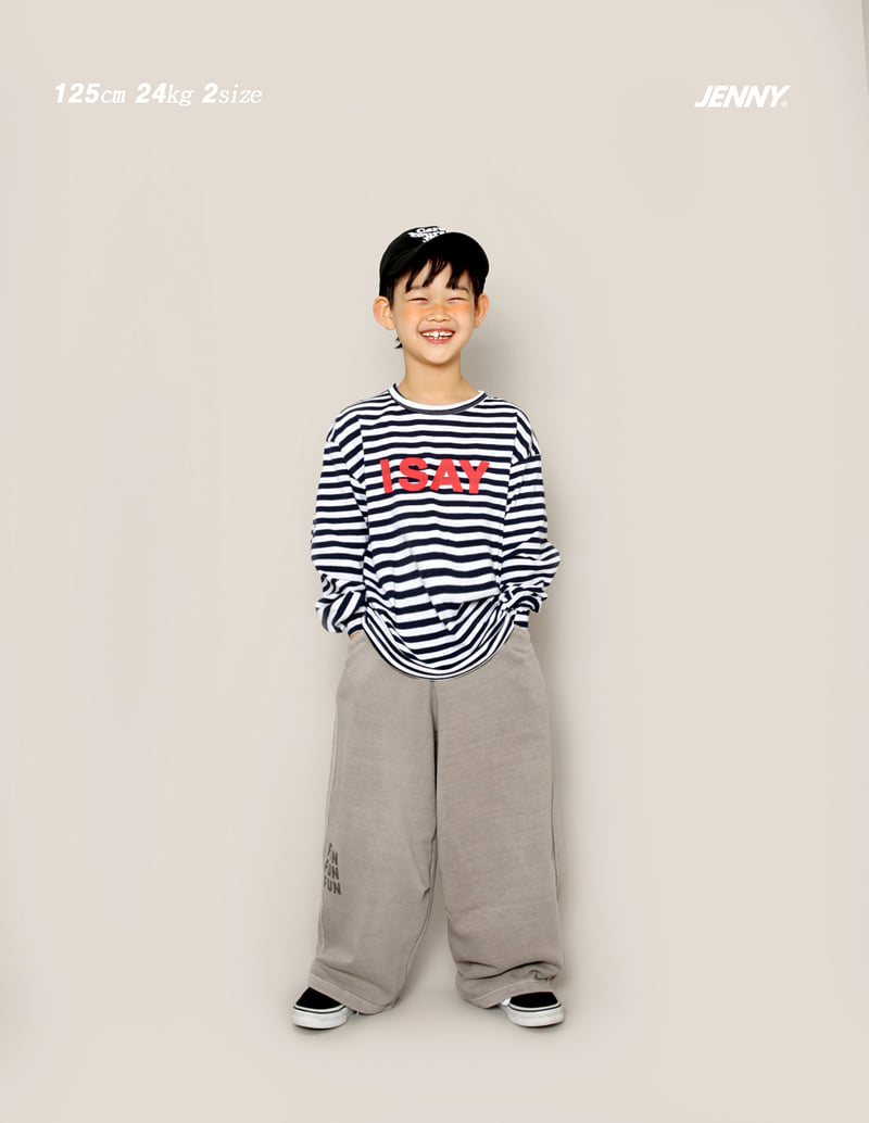Jenny Basic - Korean Children Fashion - #kidsshorts - Say Stripe Tee - 7