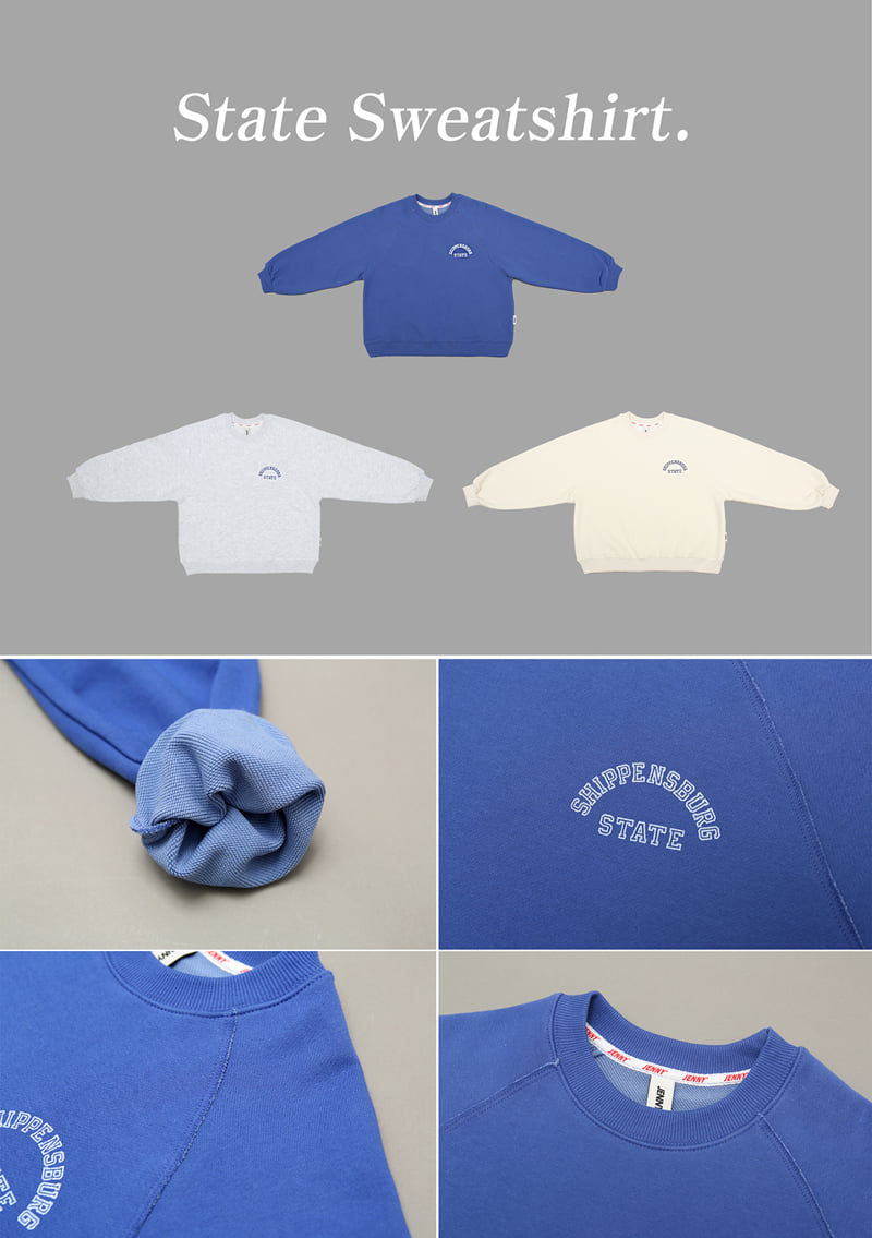 Jenny Basic - Korean Children Fashion - #kidsshorts - State Sweatshirt - 11