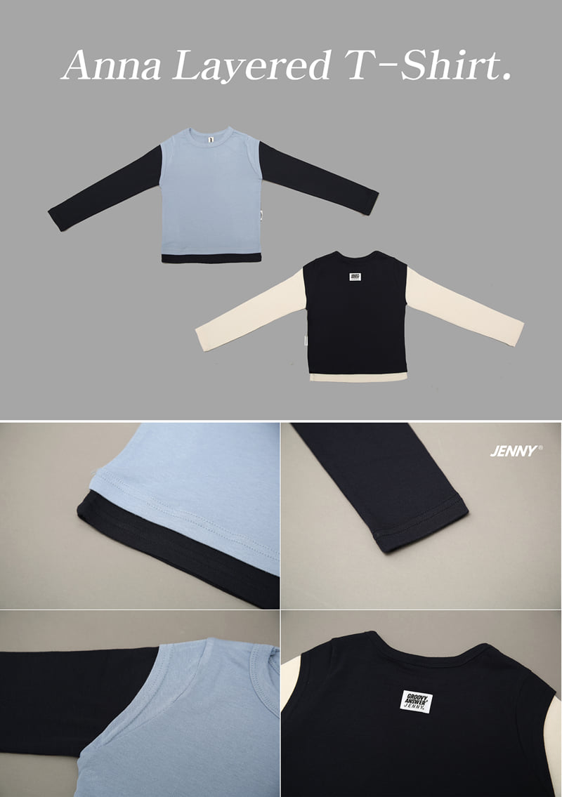 Jenny Basic - Korean Children Fashion - #kidsshorts - Anna Layered Tee - 11