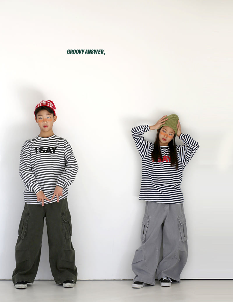 Jenny Basic - Korean Children Fashion - #kidsstore - Say Stripe Tee - 8