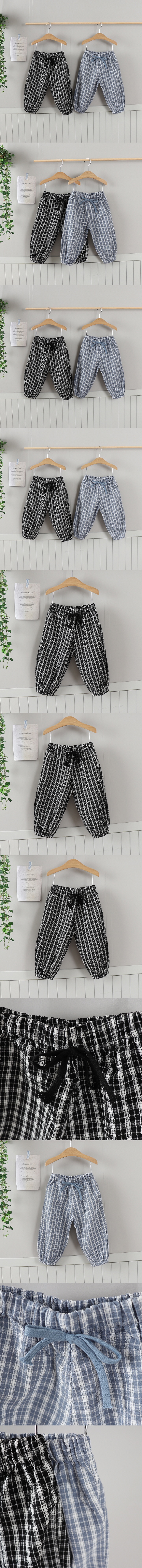 Jierang - Korean Children Fashion - #childofig - Check Pajama Pants