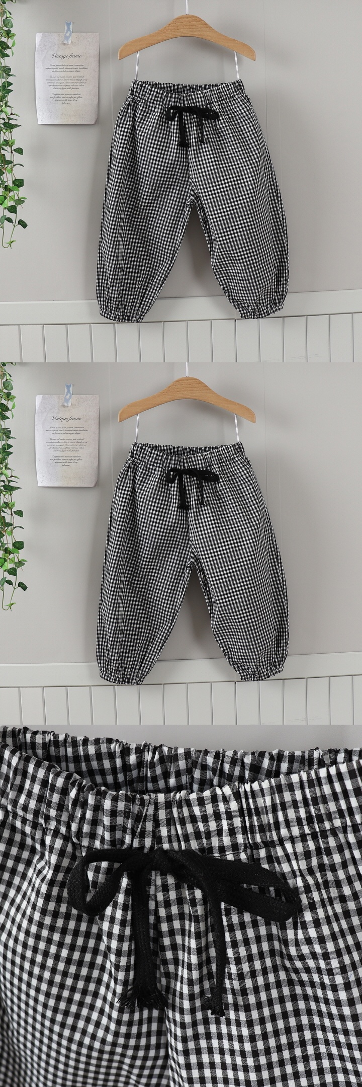 Jierang - Korean Children Fashion - #designkidswear - Mini Check Pajama Pants