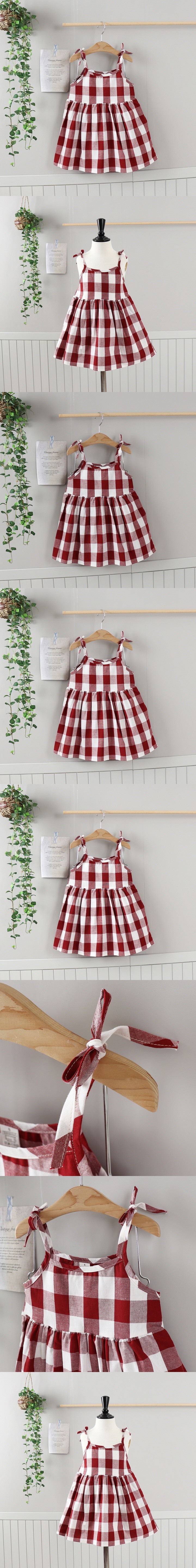 Jierang - Korean Children Fashion - #magicofchildhood - Square Strap One-piece
