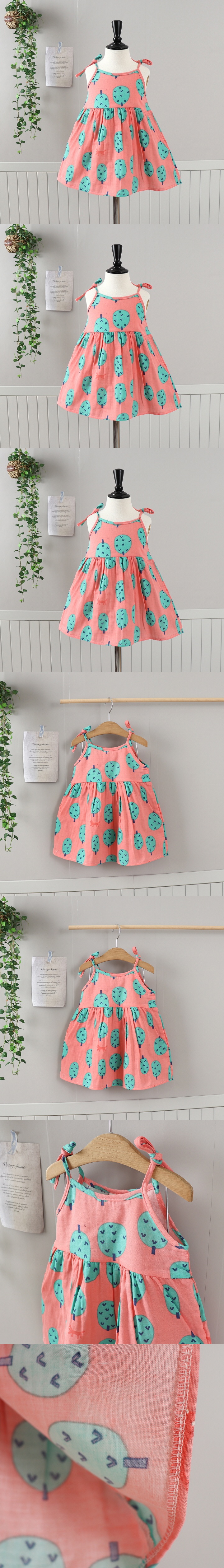 Jierang - Korean Children Fashion - #todddlerfashion - Tree Strap One-piece