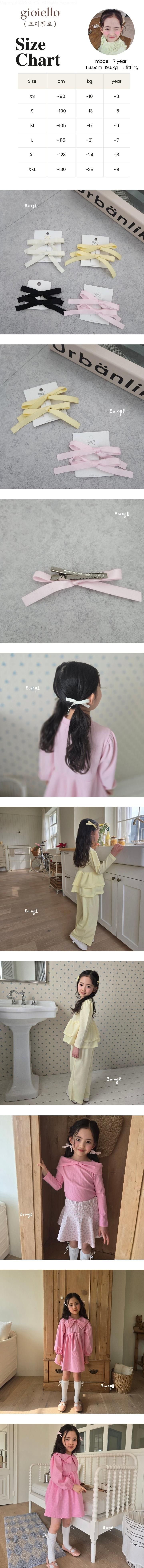 Joy ello - Korean Children Fashion - #littlefashionista - Ribbon Hair Clip Set