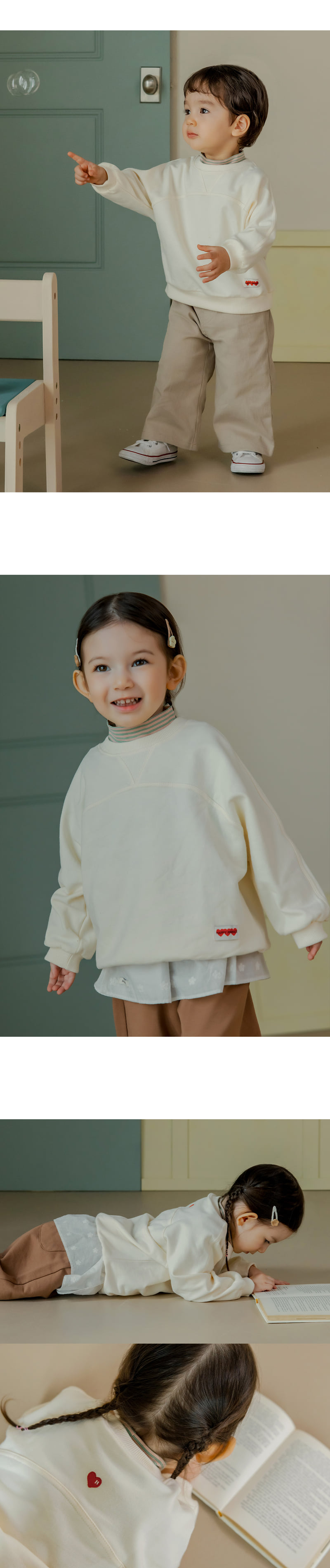 Kids Clara - Korean Baby Fashion - #smilingbaby - Denia Sweatshirt - 4