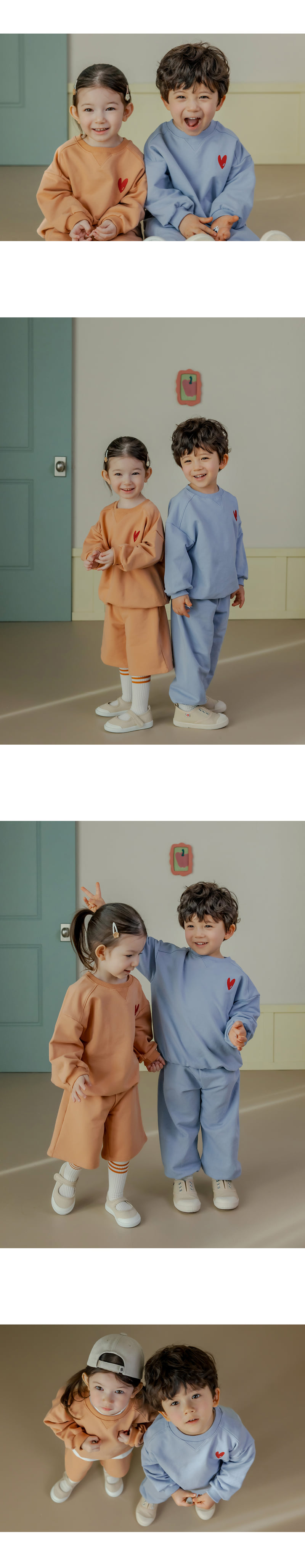 Kids Clara - Korean Baby Fashion - #onlinebabyshop - Tapi Three-Piece Set Clay Orange - 4