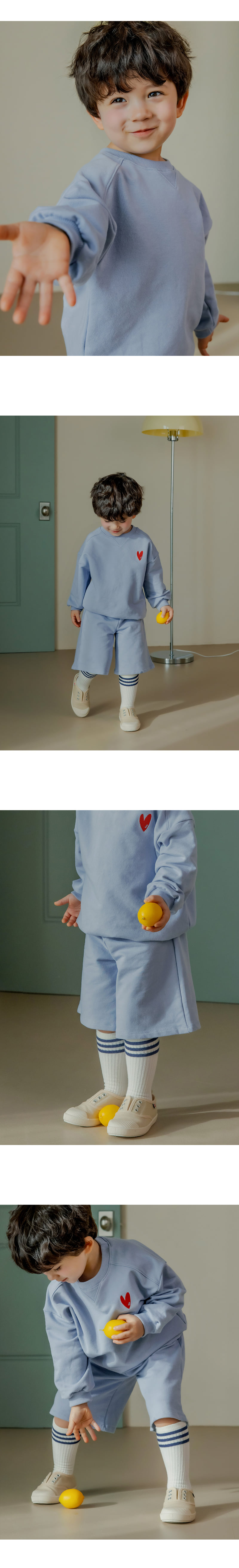 Kids Clara - Korean Baby Fashion - #babyboutique - Tapi Three-Piece Set Blue - 3