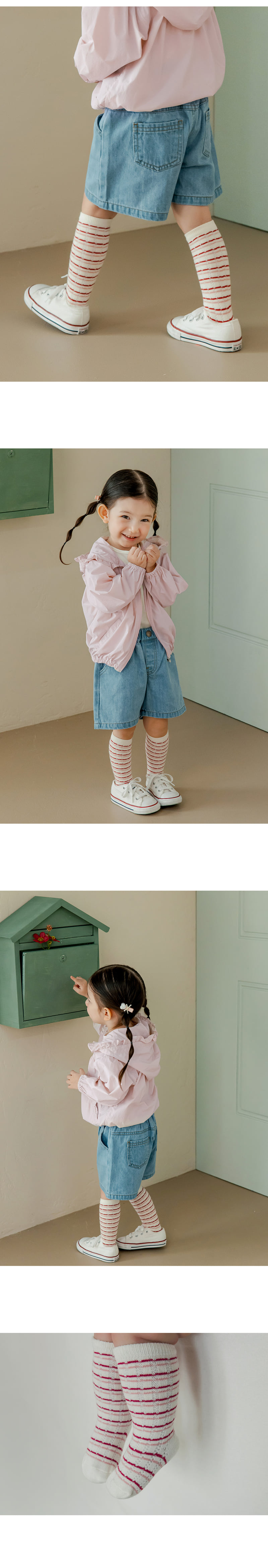 Kids Clara - Korean Baby Fashion - #babyboutique - Glow Knee Socks (set of 5) - 2