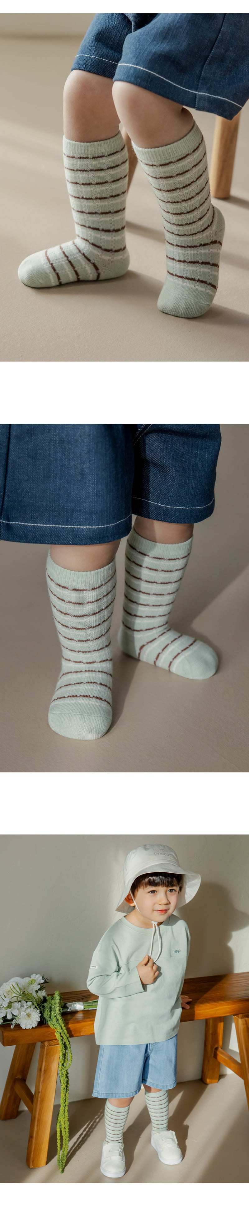 Kids Clara - Korean Baby Fashion - #babyboutique - Glow Knee Socks (set of 5) - 3