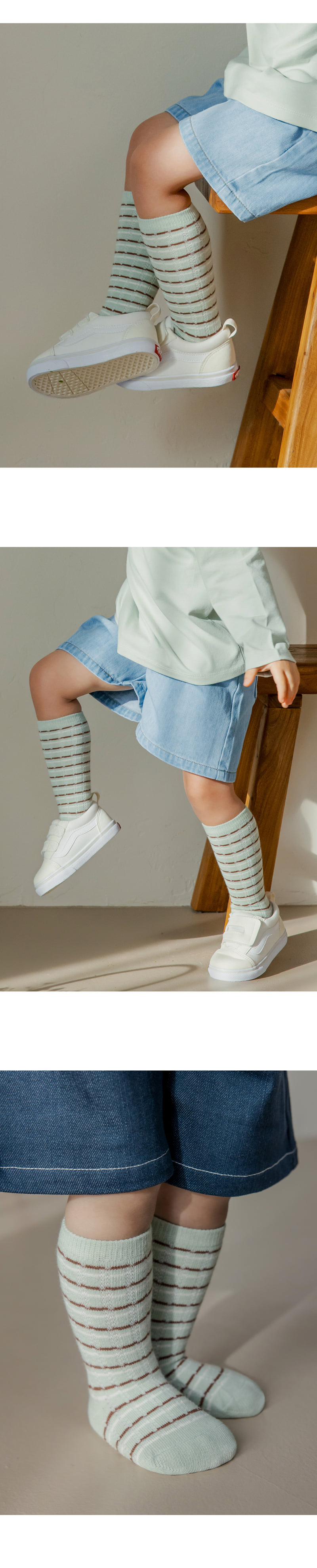 Kids Clara - Korean Baby Fashion - #babyboutique - Glow Knee Socks (set of 5) - 4