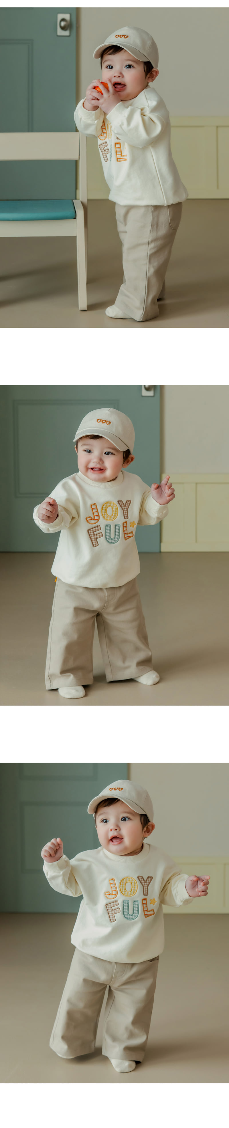 Kids Clara - Korean Baby Fashion - #babyboutiqueclothing - Joyful Baby Sweatshirt - 4