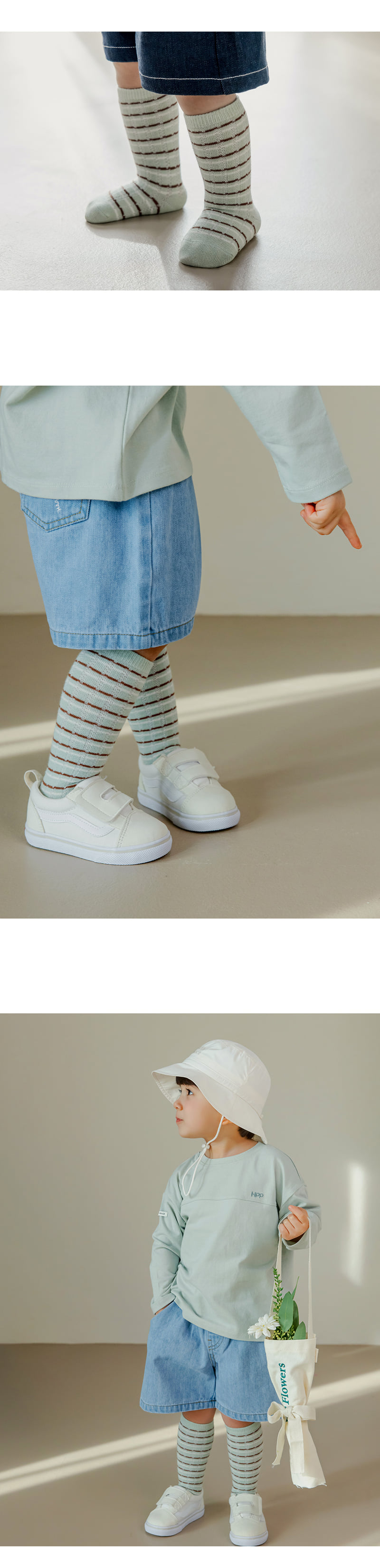 Kids Clara - Korean Baby Fashion - #babyclothing - Glow Knee Socks (set of 5) - 5