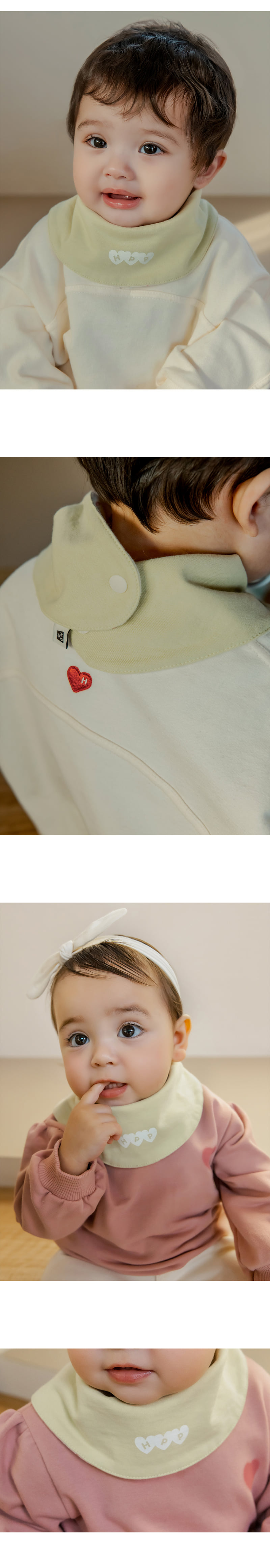 Kids Clara - Korean Baby Fashion - #babyfashion - Luella Reversible Baby Banana Bib (set of 5) - 2