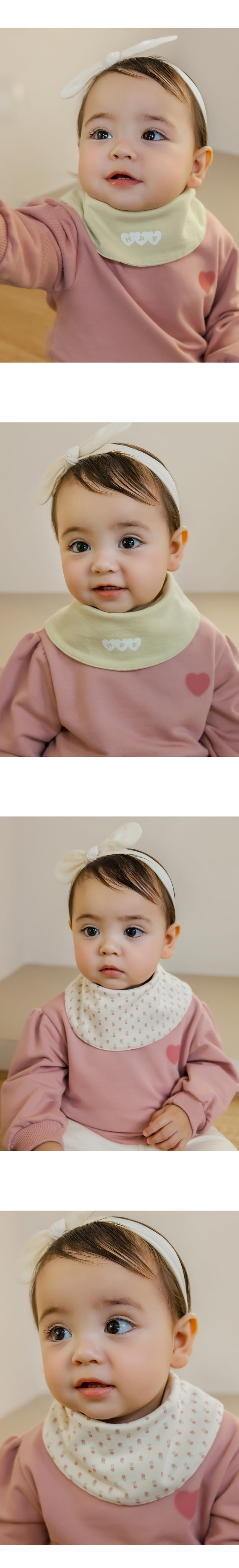 Kids Clara - Korean Baby Fashion - #babyfever - Luella Reversible Baby Banana Bib (set of 5) - 3
