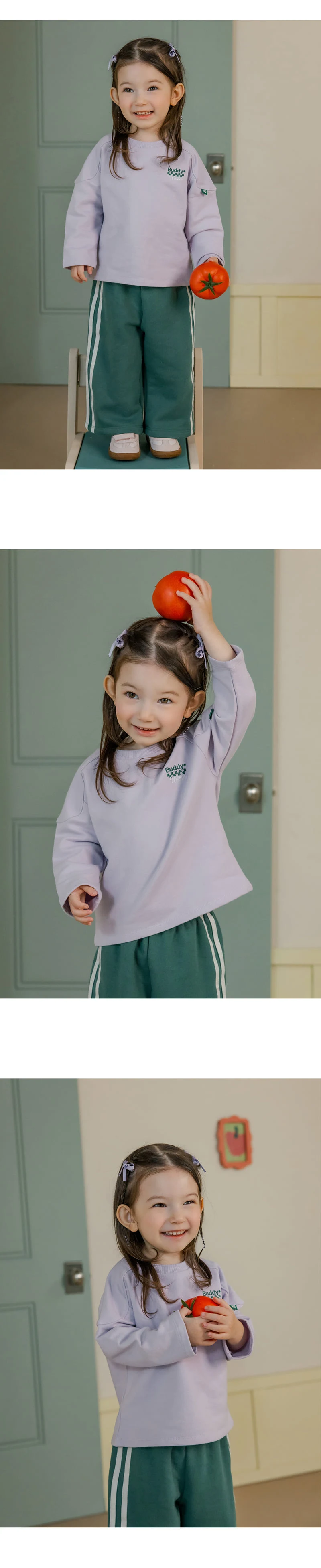 Kids Clara - Korean Baby Fashion - #babyfever - Buddy Boo Set Purple - 2