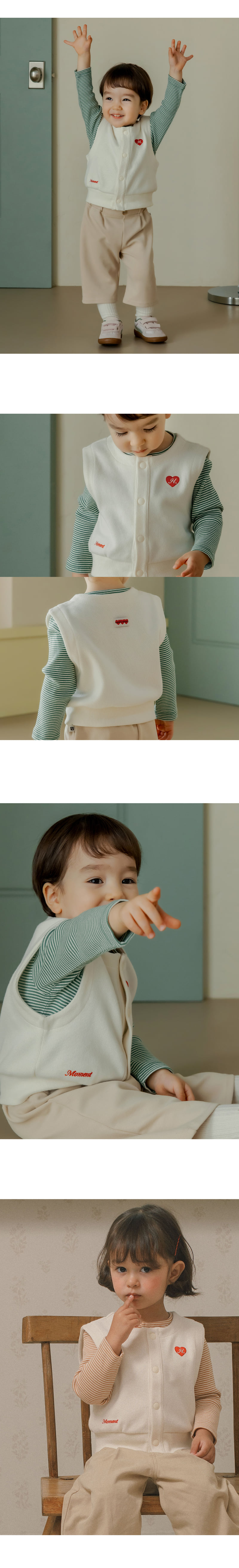 Kids Clara - Korean Baby Fashion - #babyfever - Clay Vest - 3