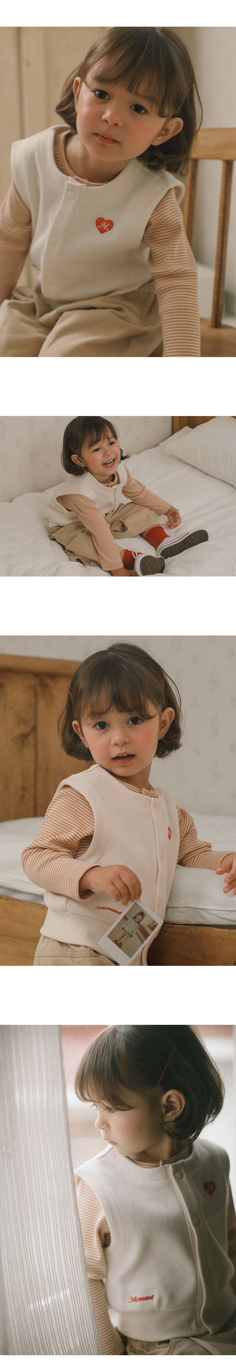 Kids Clara - Korean Baby Fashion - #babyfever - Clay Vest - 4