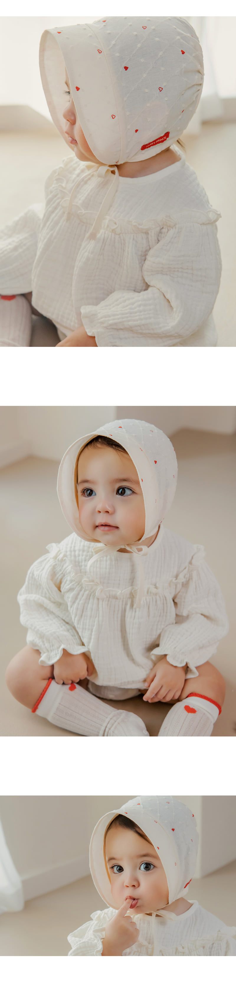 Kids Clara - Korean Baby Fashion - #babygirlfashion - Ino Baby Bonnet - 2