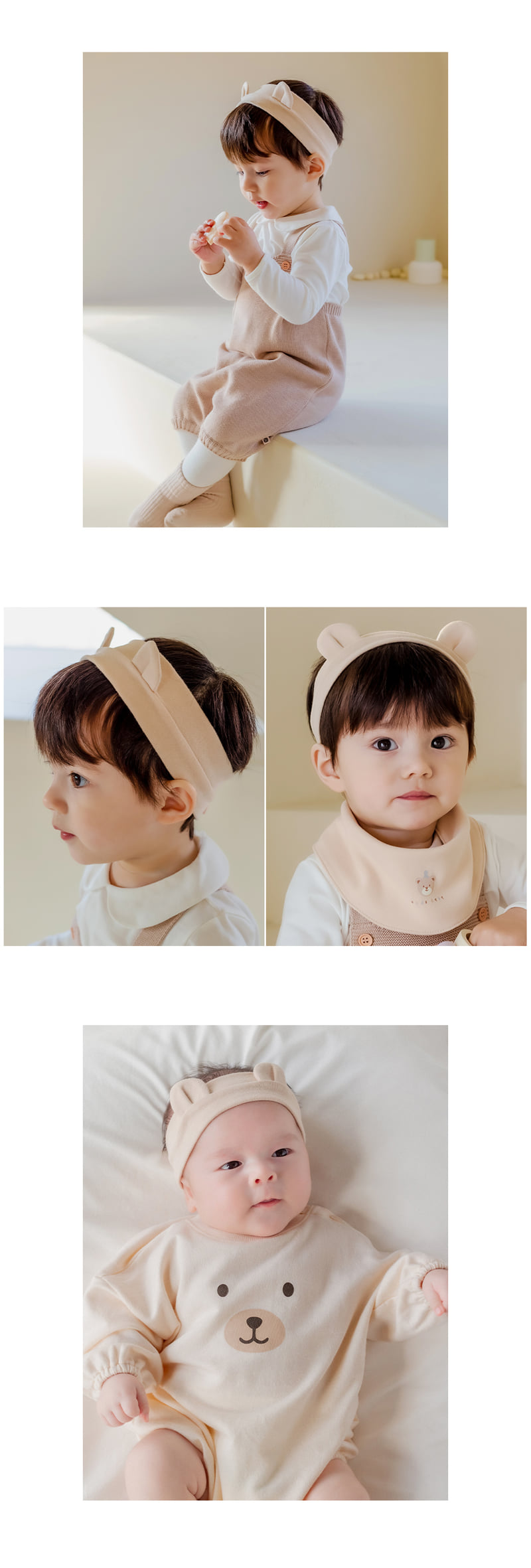 Kids Clara - Korean Baby Fashion - #babylifestyle - Smoothie Baby Hairband (set of 5) - 7